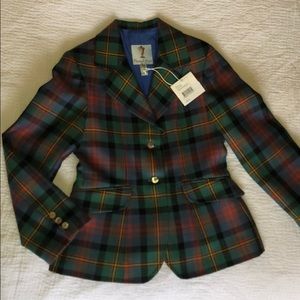 Papp d’ Anjo plaid blazer NWT